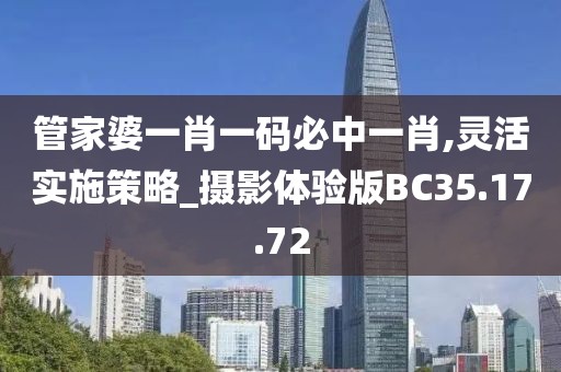 管家婆一肖一码必中一肖,灵活实施策略_摄影体验版BC35.17.72