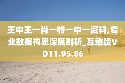 王中王一肖一特一中一资料,专业数据构思深度剖析_互动版VD11.95.86