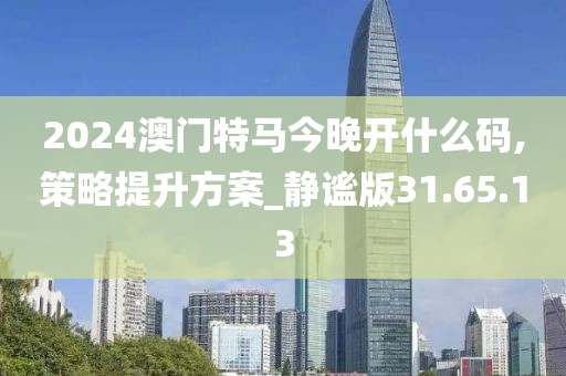 2024澳门特马今晚开什么码,策略提升方案_静谧版31.65.13