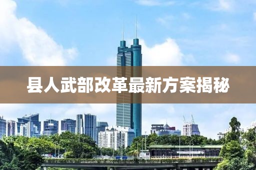 县人武部改革最新方案揭秘