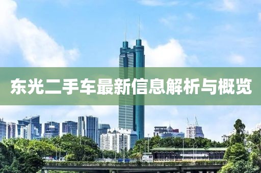 东光二手车最新信息解析与概览