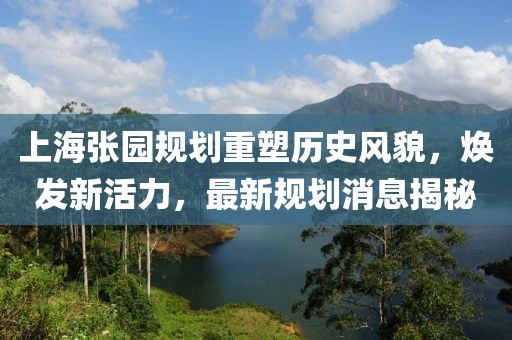 上海张园规划重塑历史风貌，焕发新活力，最新规划消息揭秘