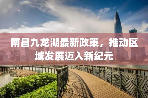 南昌九龙湖最新政策，推动区域发展迈入新纪元