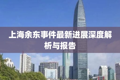 上海余东事件最新进展深度解析与报告