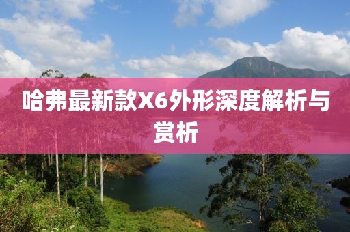 哈弗最新款X6外形深度解析与赏析