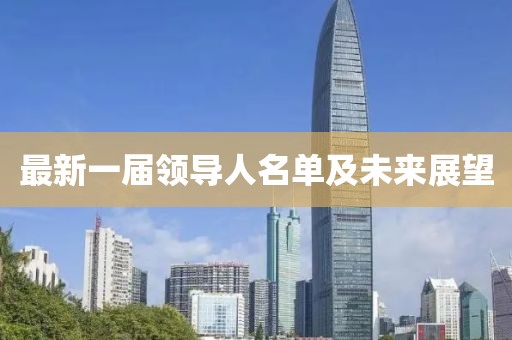 最新一届领导人名单及未来展望