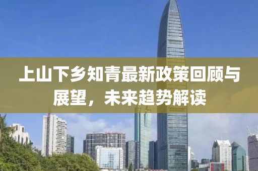 上山下乡知青最新政策回顾与展望，未来趋势解读