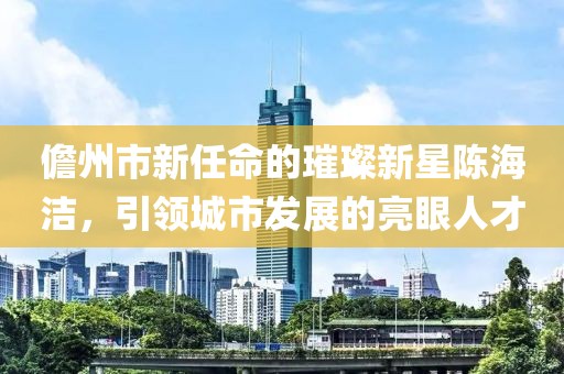 儋州市新任命的璀璨新星陈海洁，引领城市发展的亮眼人才