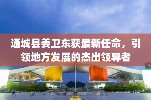 通城县姜卫东获最新任命，引领地方发展的杰出领导者