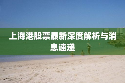上海港股票最新深度解析与消息速递