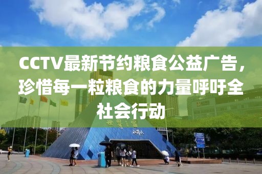 CCTV最新节约粮食公益广告，珍惜每一粒粮食的力量呼吁全社会行动