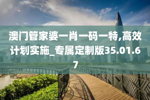 澳门管家婆一肖一码一特,高效计划实施_专属定制版35.01.67