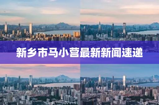 新乡市马小营最新新闻速递