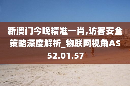 新澳门今晚精准一肖,访客安全策略深度解析_物联网视角AS52.01.57