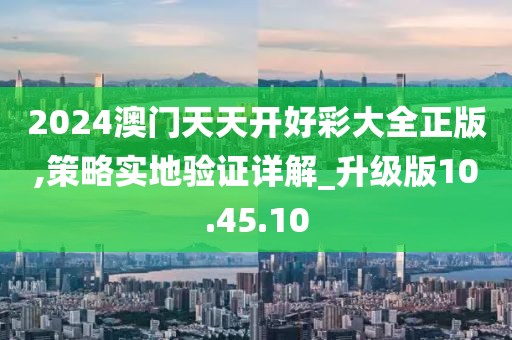 2024澳门天天开好彩大全正版,策略实地验证详解_升级版10.45.10