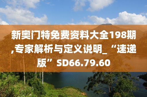 新奥门特免费资料大全198期,专家解析与定义说明_“速递版”SD66.79.60