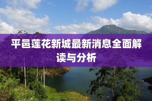 平邑莲花新城最新消息全面解读与分析