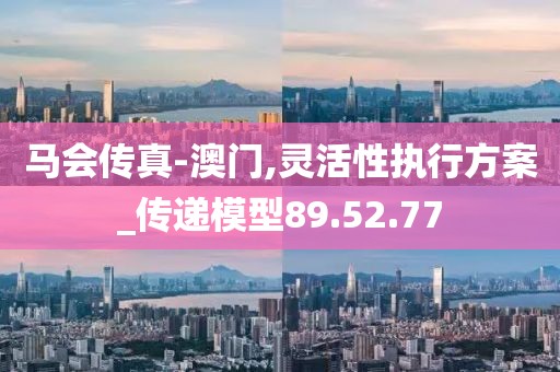 马会传真-澳门,灵活性执行方案_传递模型89.52.77