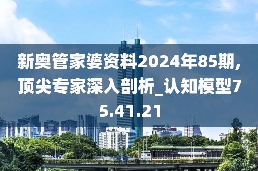新奥管家婆资料2024年85期,顶尖专家深入剖析_认知模型75.41.21