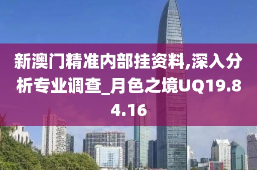 新澳门精准内部挂资料,深入分析专业调查_月色之境UQ19.84.16