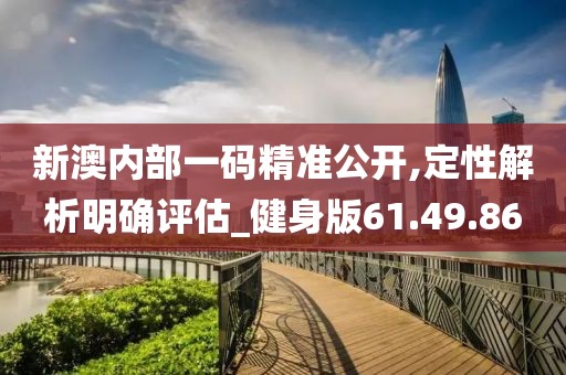 新澳内部一码精准公开,定性解析明确评估_健身版61.49.86