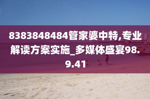 8383848484管家婆中特,专业解读方案实施_多媒体盛宴98.9.41