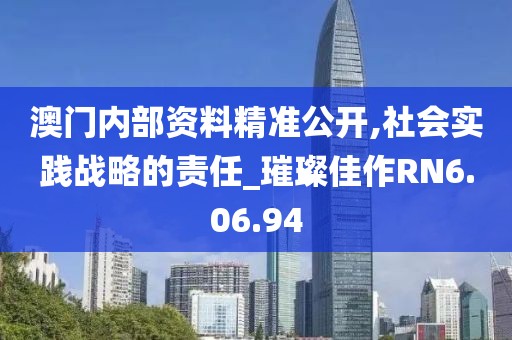 澳门内部资料精准公开,社会实践战略的责任_璀璨佳作RN6.06.94