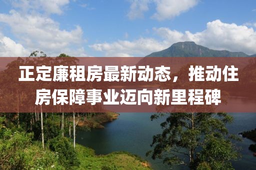正定廉租房最新动态，推动住房保障事业迈向新里程碑