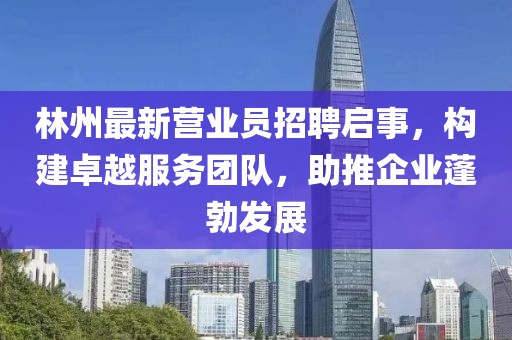 林州最新营业员招聘启事，构建卓越服务团队，助推企业蓬勃发展