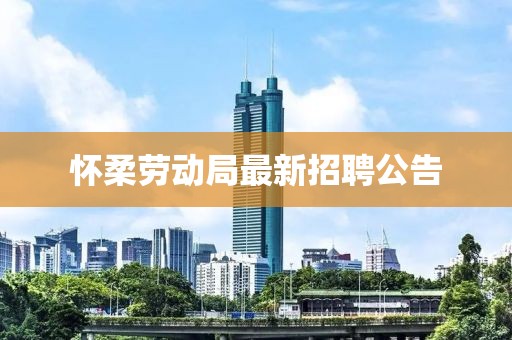 怀柔劳动局最新招聘公告