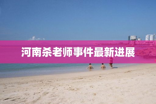 河南杀老师事件最新进展