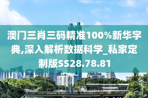 澳门三肖三码精准100%新华字典,深入解析数据科学_私家定制版SS28.78.81