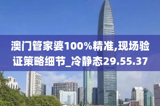 澳门管家婆100%精准,现场验证策略细节_冷静态29.55.37