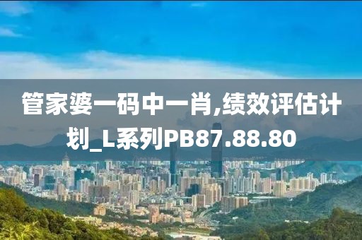 管家婆一码中一肖,绩效评估计划_L系列PB87.88.80