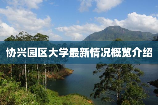 协兴园区大学最新情况概览介绍