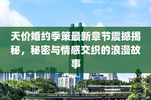 天价婚约季策最新章节震撼揭秘，秘密与情感交织的浪漫故事