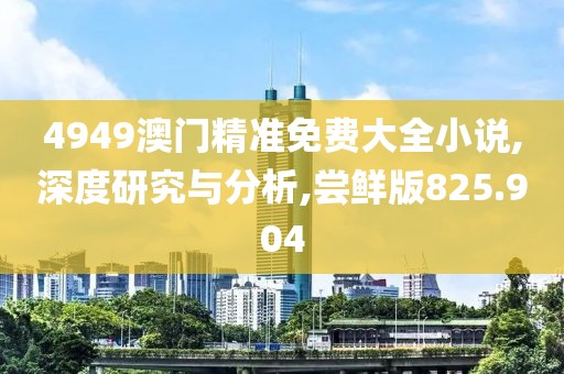 4949澳门精准免费大全小说,深度研究与分析,尝鲜版825.904