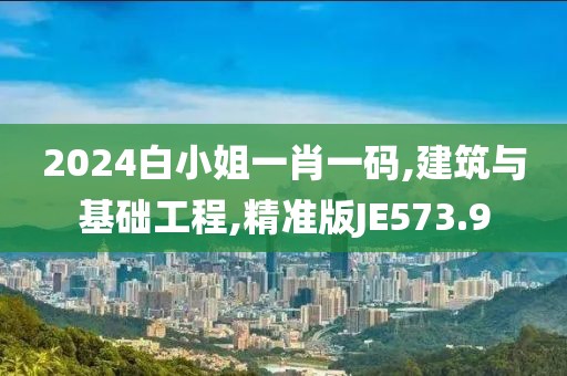 2024白小姐一肖一码,建筑与基础工程,精准版JE573.9