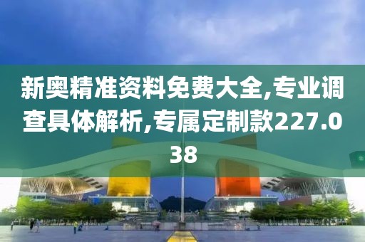 新奥精准资料免费大全,专业调查具体解析,专属定制款227.038
