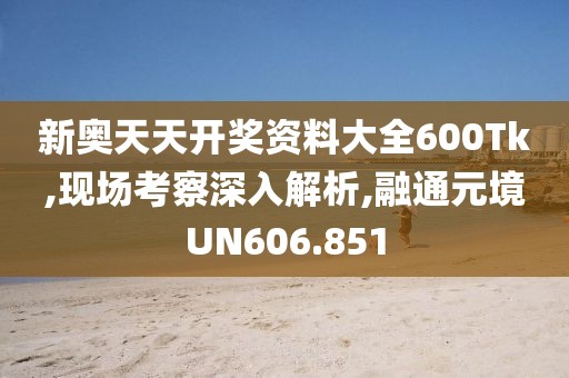 新奥天天开奖资料大全600Tk,现场考察深入解析,融通元境UN606.851