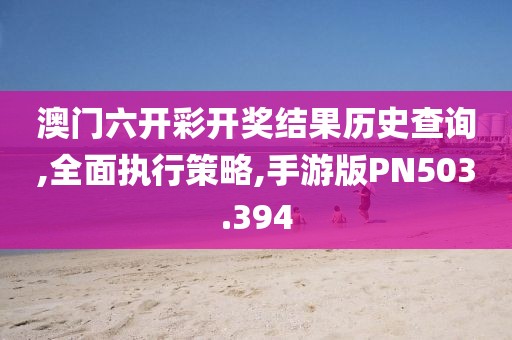 澳门六开彩开奖结果历史查询,全面执行策略,手游版PN503.394