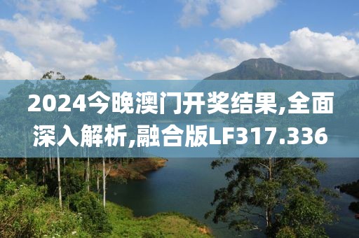 2024今晚澳门开奖结果,全面深入解析,融合版LF317.336
