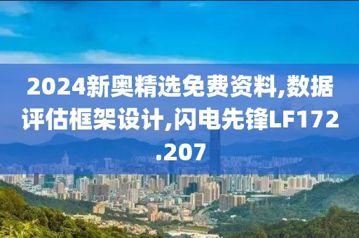 2024新奥精选免费资料,数据评估框架设计,闪电先锋LF172.207