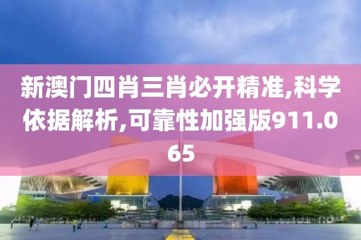 新澳门四肖三肖必开精准,科学依据解析,可靠性加强版911.065