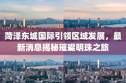 菏泽东城国际引领区域发展，最新消息揭秘璀璨明珠之旅