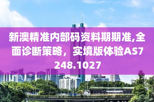 新澳精准内部码资料期期准,全面诊断策略，实境版体验AS7248.1027