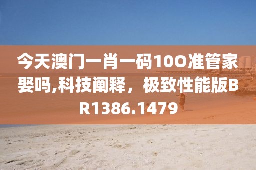 今天澳门一肖一码10O准管家娶吗,科技阐释，极致性能版BR1386.1479