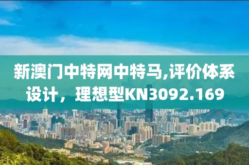 新澳门中特网中特马,评价体系设计，理想型KN3092.169