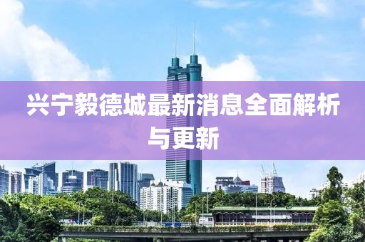 兴宁毅德城最新消息全面解析与更新