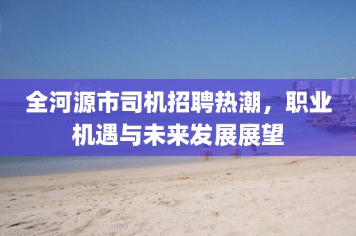 全河源市司机招聘热潮，职业机遇与未来发展展望